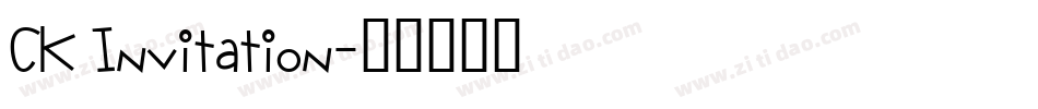 CK Invitation字体转换